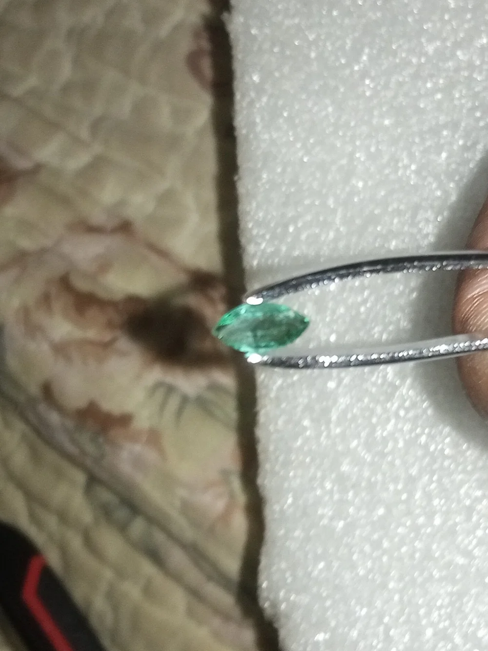 Beautiful Natural 1.0ct Green Marquise Zambian Emerald